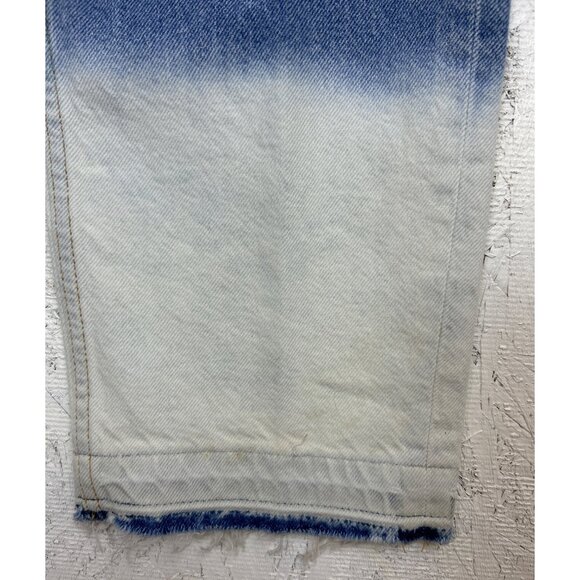Rails The Atwater Slouchy Women's 27 Straight Jeans Dip Dye Blue/White Denim - Picture 4 of 10